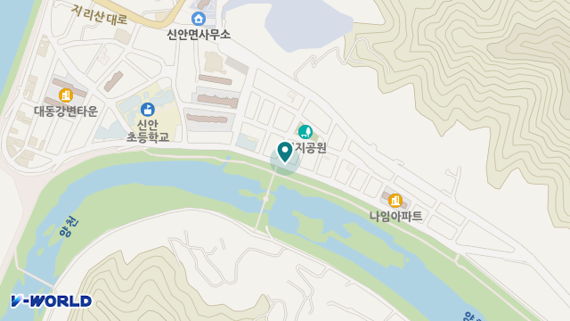 산청금빛복지센터 위치 지도