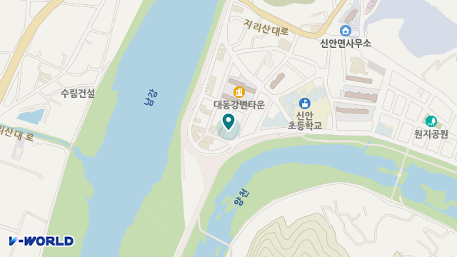 산청다온노인복지센터 위치 지도