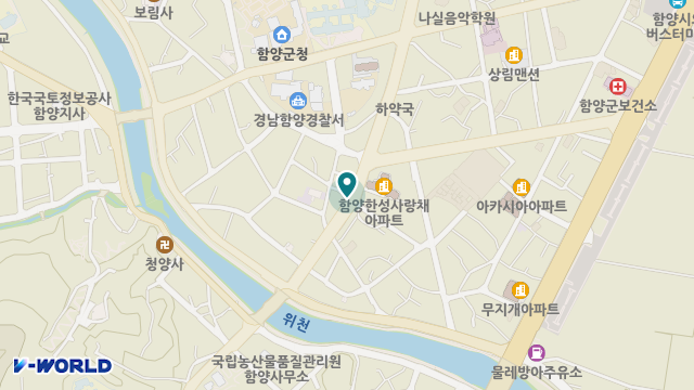 함양재가장기요양기관 위치 지도