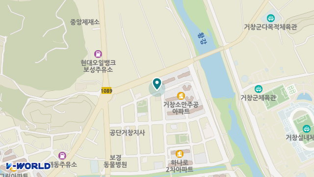 (주)거창돌봄지원센터 위치 지도